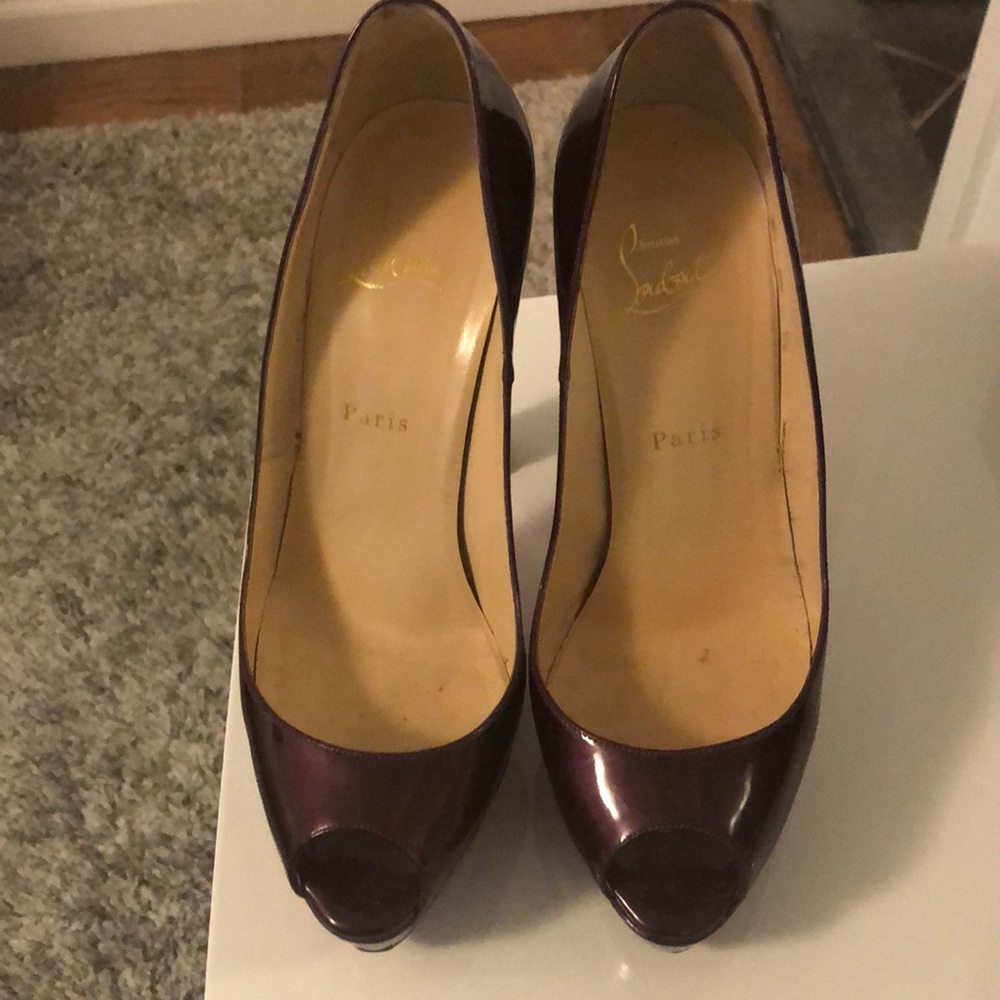 Christian Louboutin platform peeptoe high heel